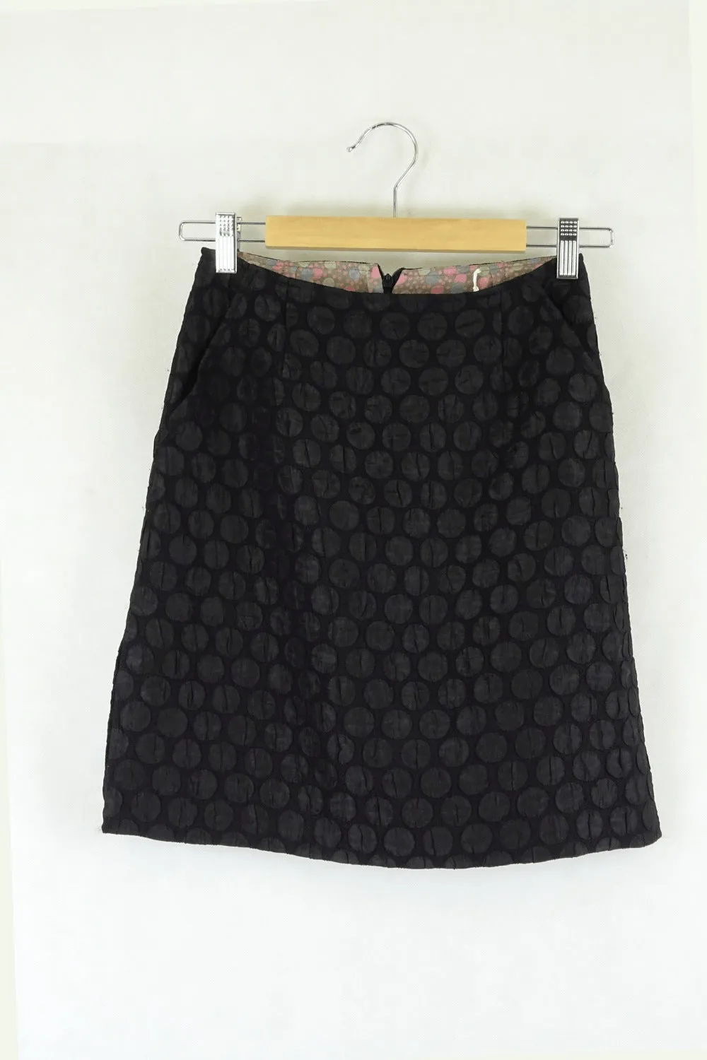 Alannah Hill Polka Dot Black Skirt 6