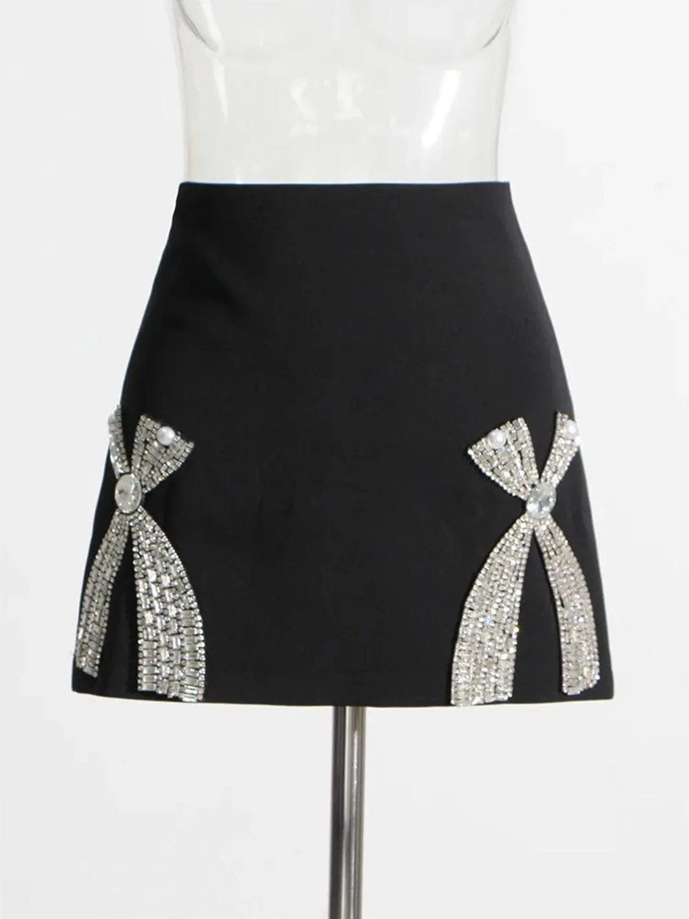 Aliza Spliced Diamond Top & Skirt Set