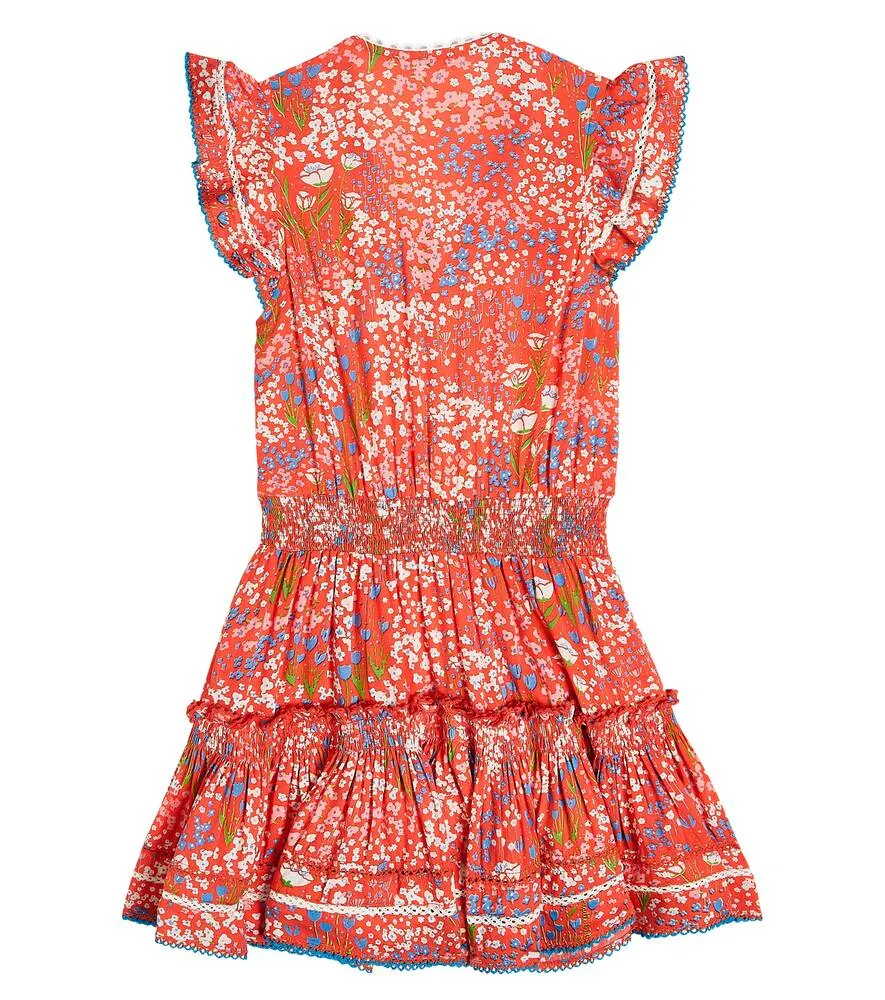 Anais Poupette St Barth Floral Dress, Red