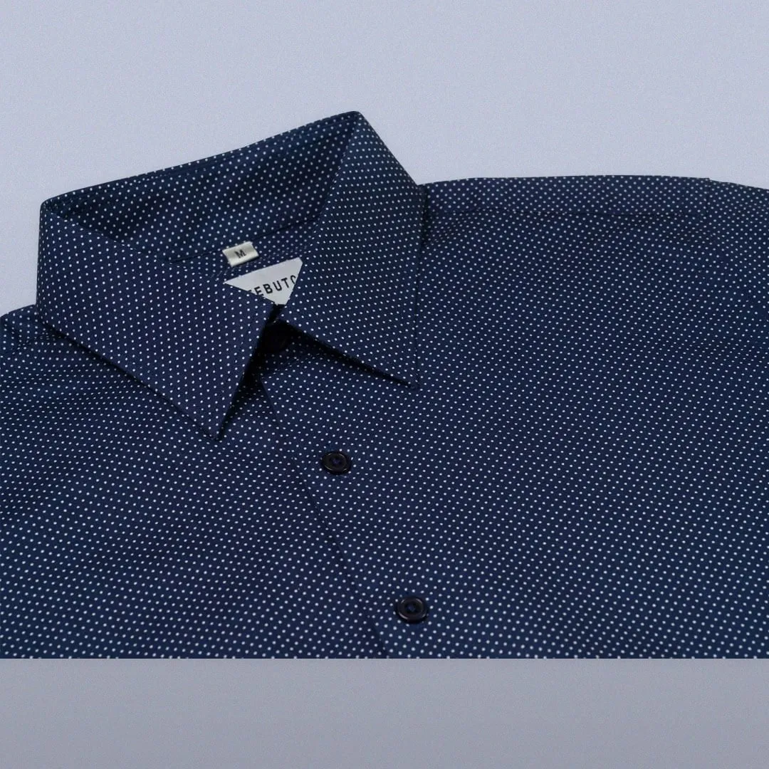 Annapolis Micro Dot Cotton Shirt