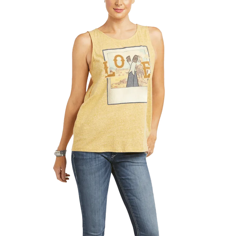 Ariat Women's Sleeveless Love Gold Tank-Top