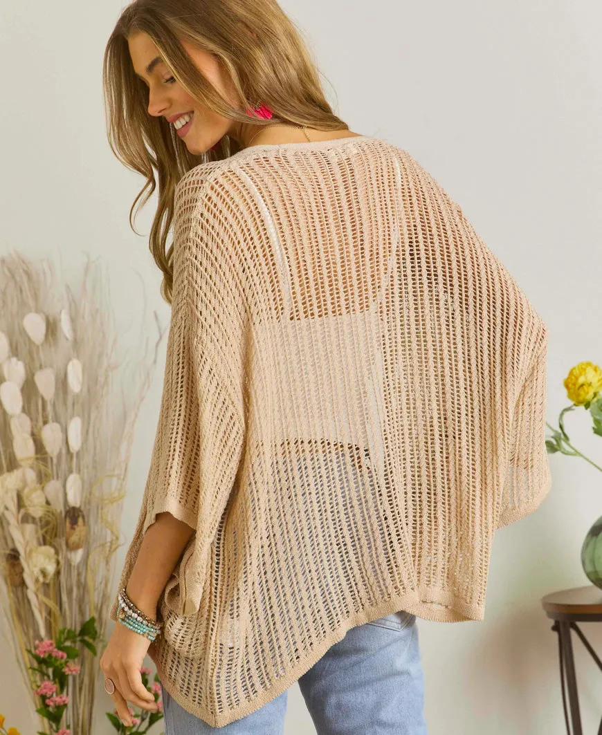 Beige Kylee Cardigan