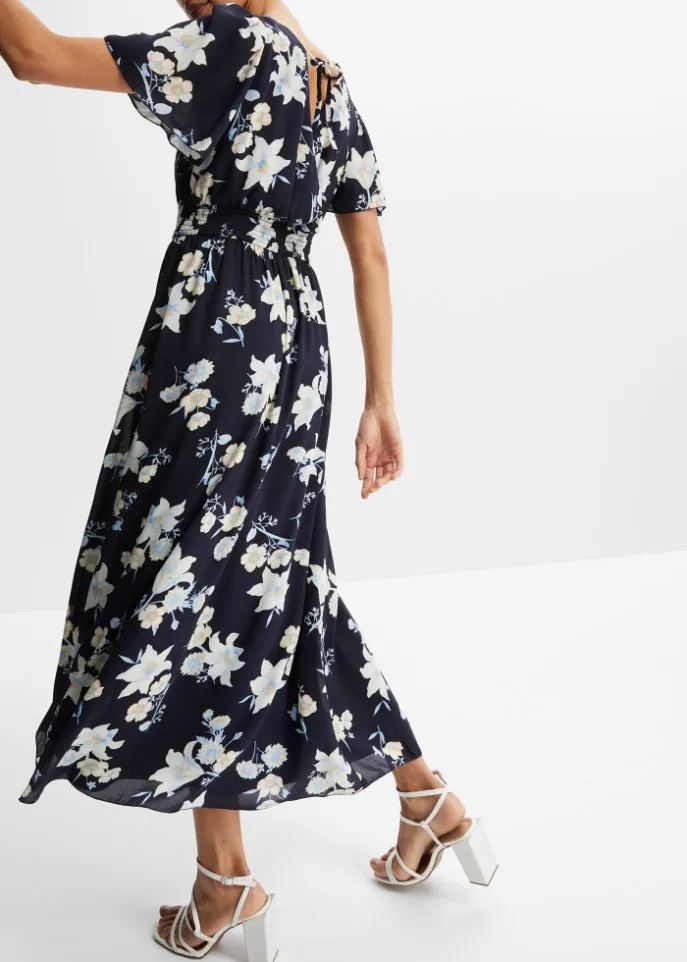 Bodyflirt Floral Maxi Dress, Blue