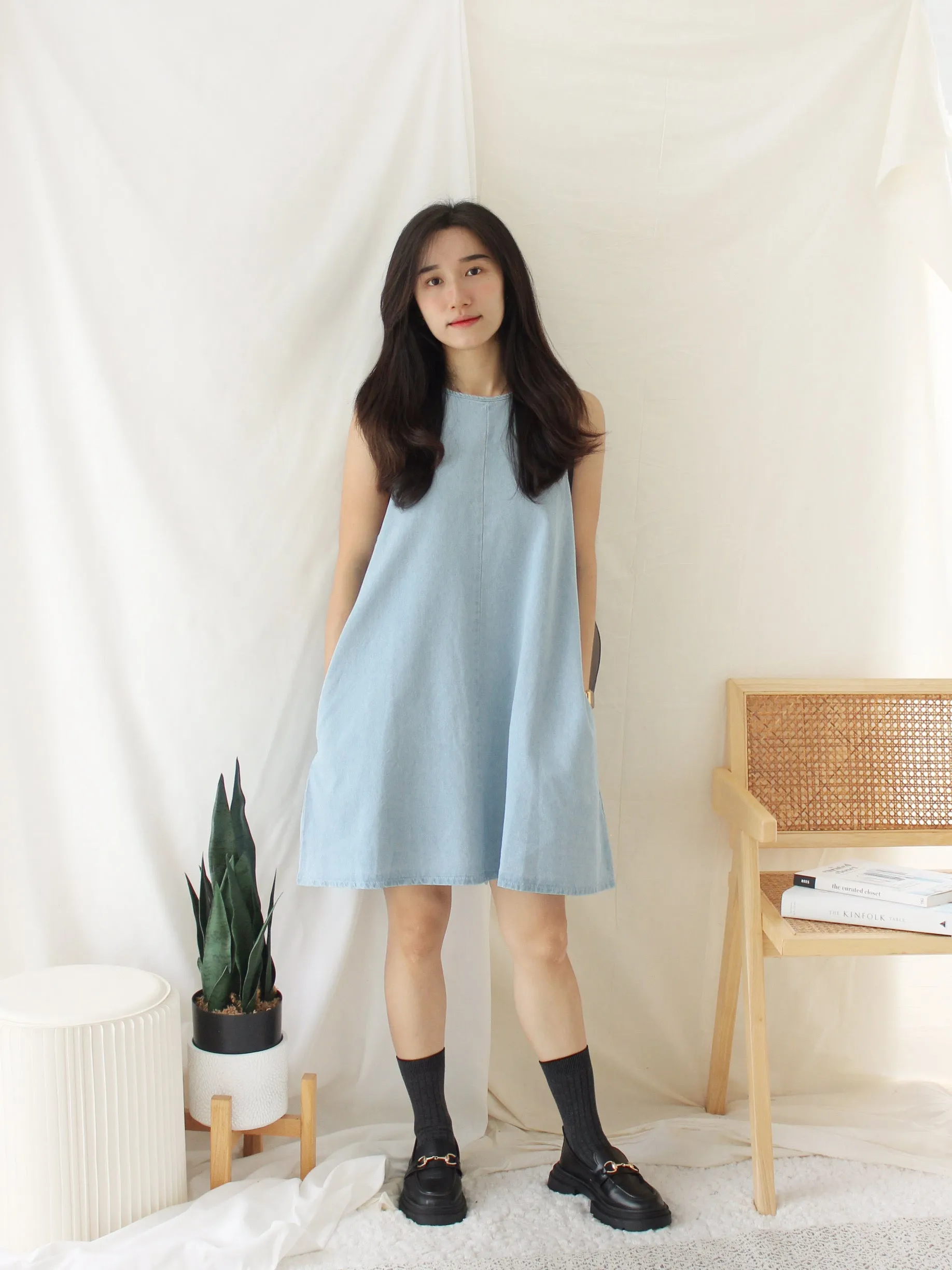 CHŌ CHŌ DENIM DRESS