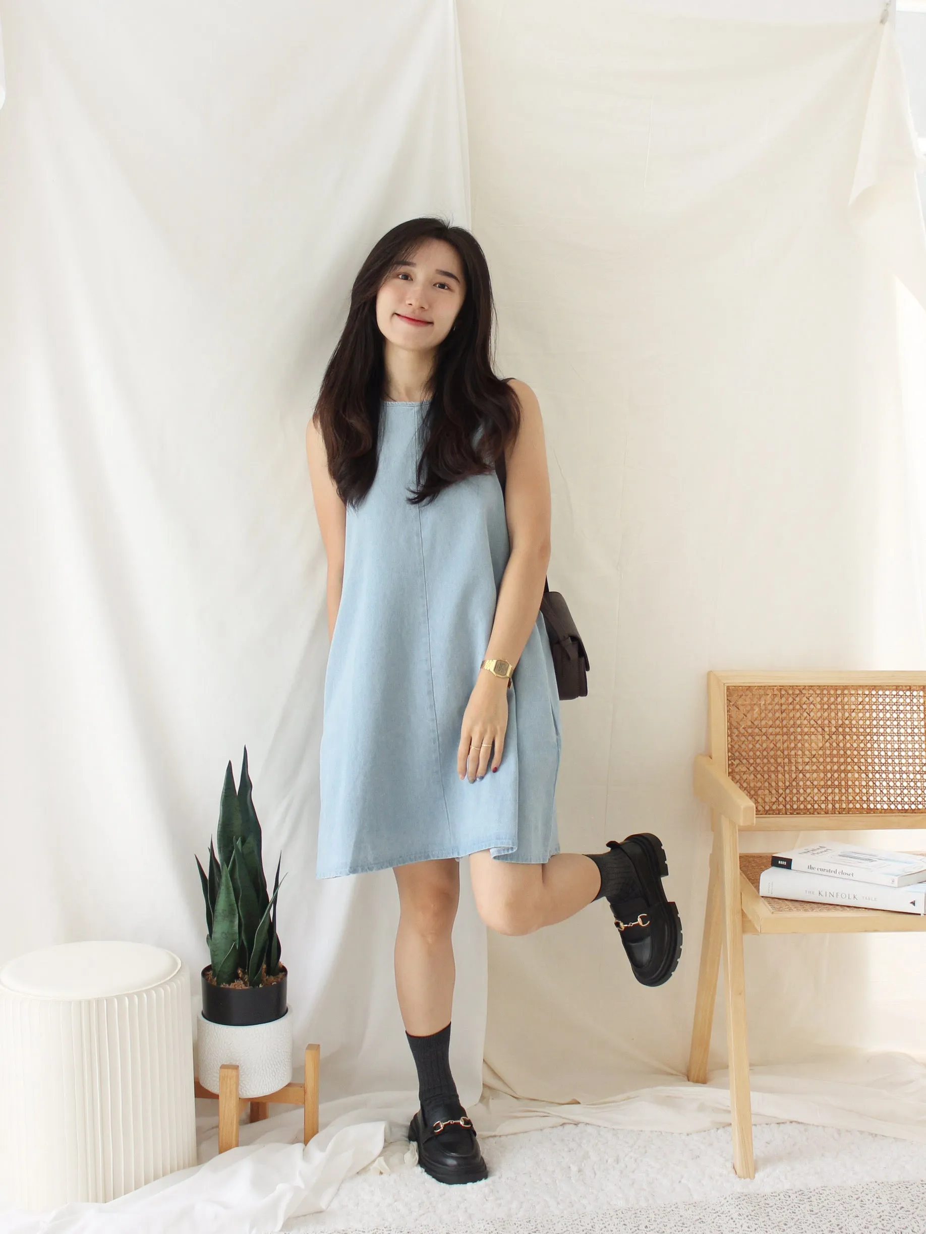 CHŌ CHŌ DENIM DRESS