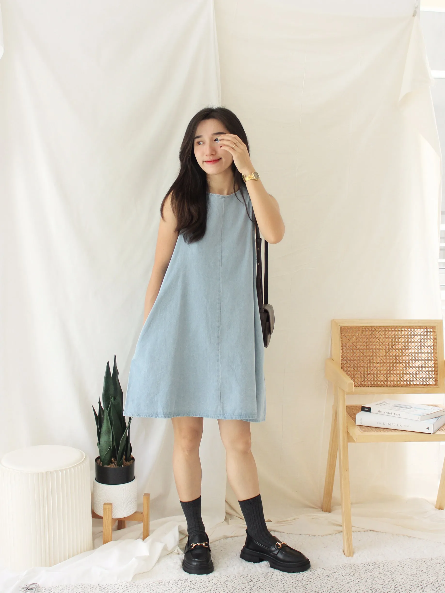 CHŌ CHŌ DENIM DRESS