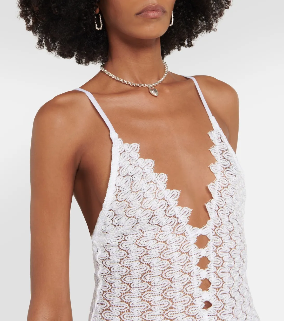 Crochet beach dress. Missoni Mare, white