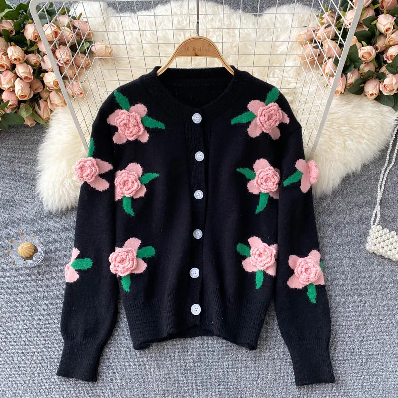 Cute Cardigan Long Sleeve Sweater     S2548