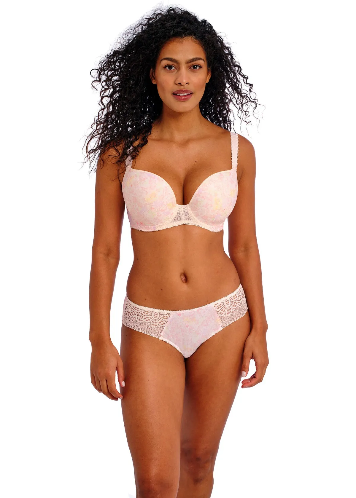 Daydreaming Plunge Molded T-Shirt Bra In Peach Blossom - Freya