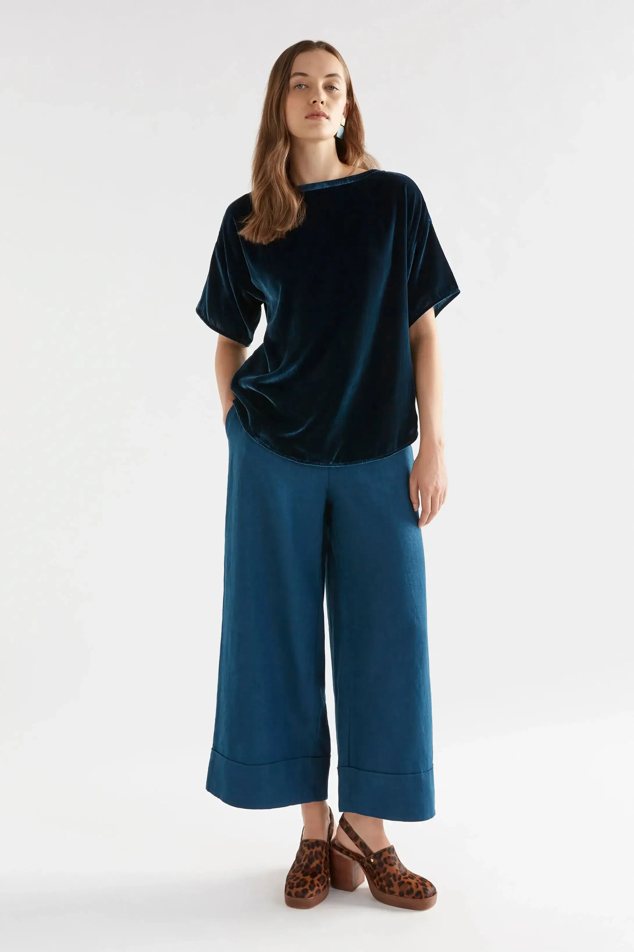 ELK Suuri Velvet Top - Teal