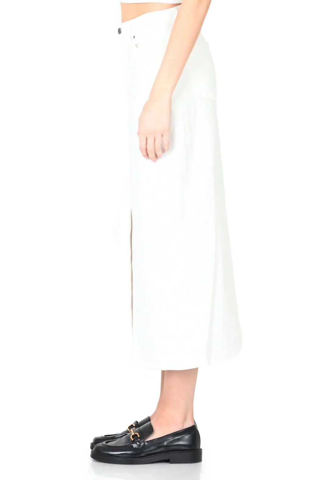 Fidelity Denim Maxine Skirt - White *Final Sale*