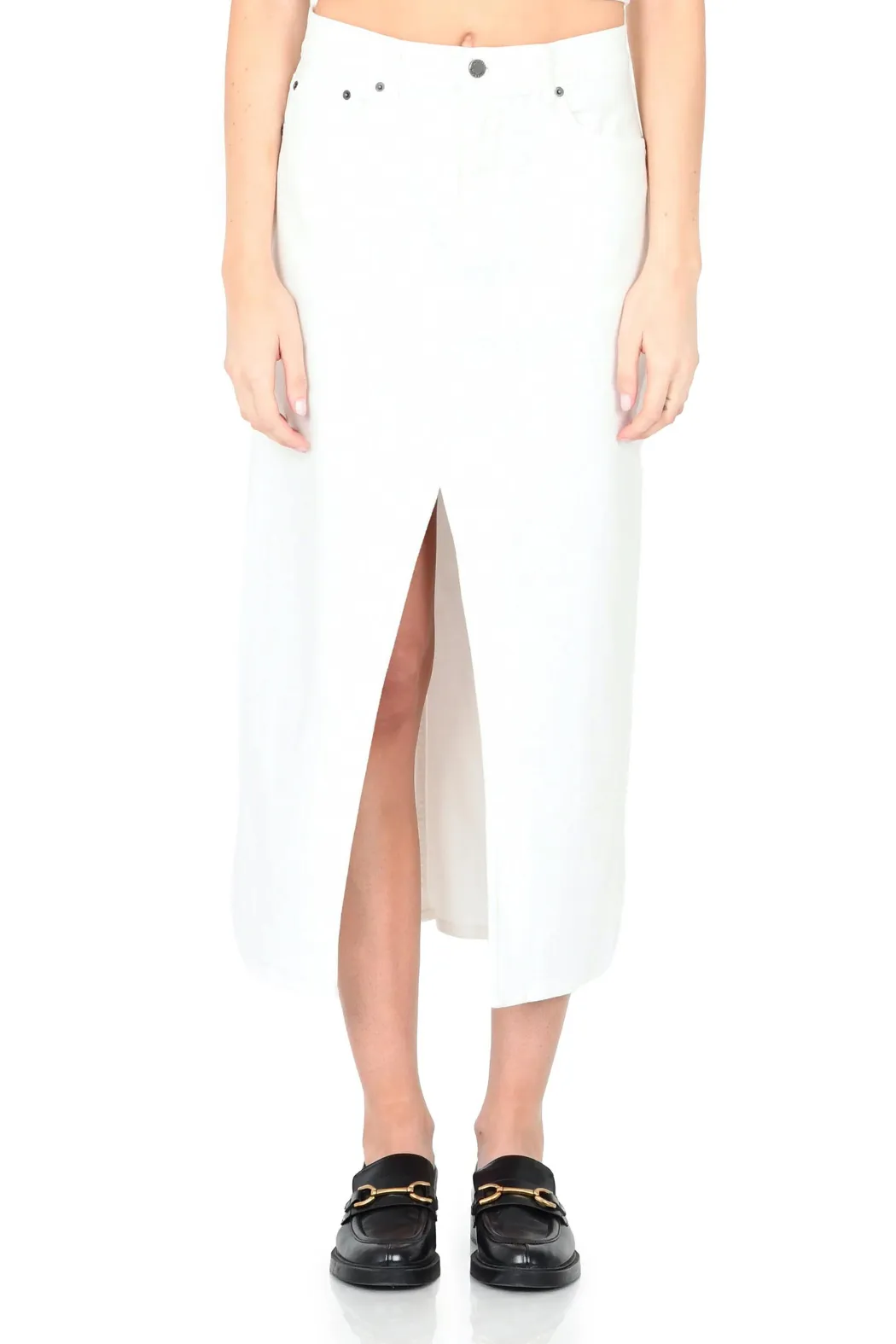 Fidelity Denim Maxine Skirt - White *Final Sale*