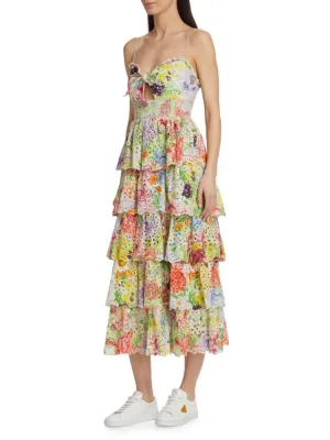 Fina Alice   Olivia Floral Midi Dress in Dawn Floral