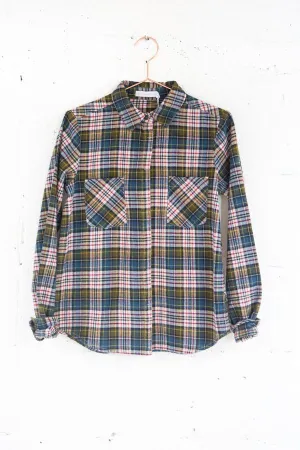 Flannel Yarn Dye Button Up Shirt