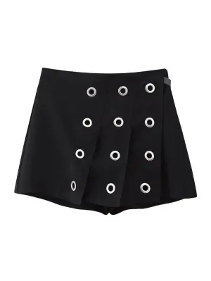 Haley Hollow Out Back Mini Skirt