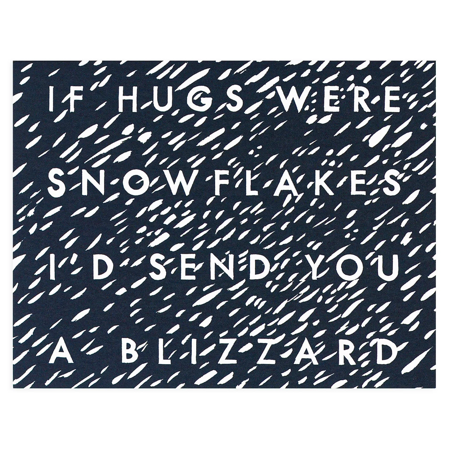 If Hugs Were Snowflakes Holiday Card