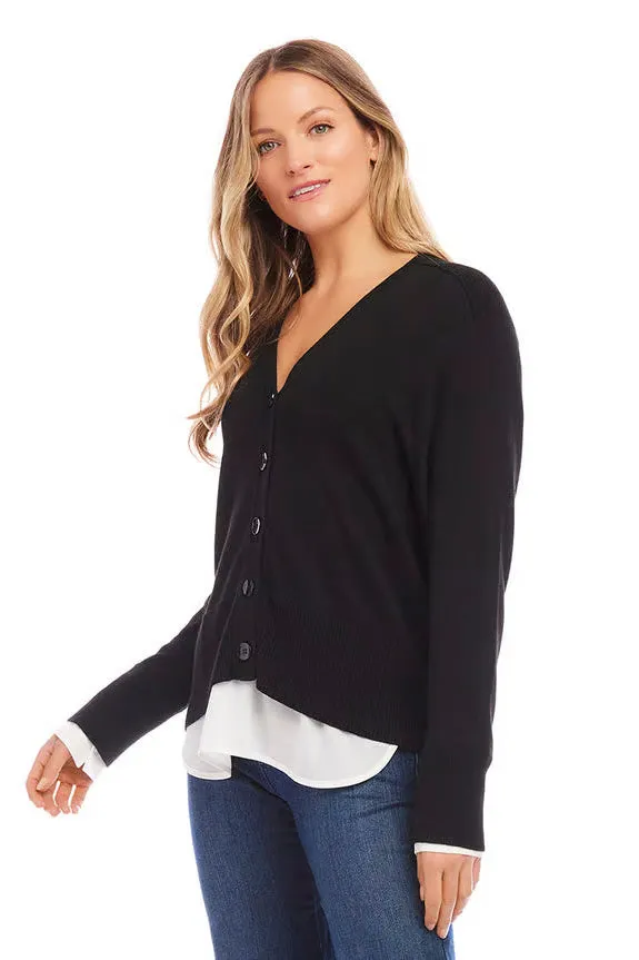 Karen Kane Layered Sweater Cardigan