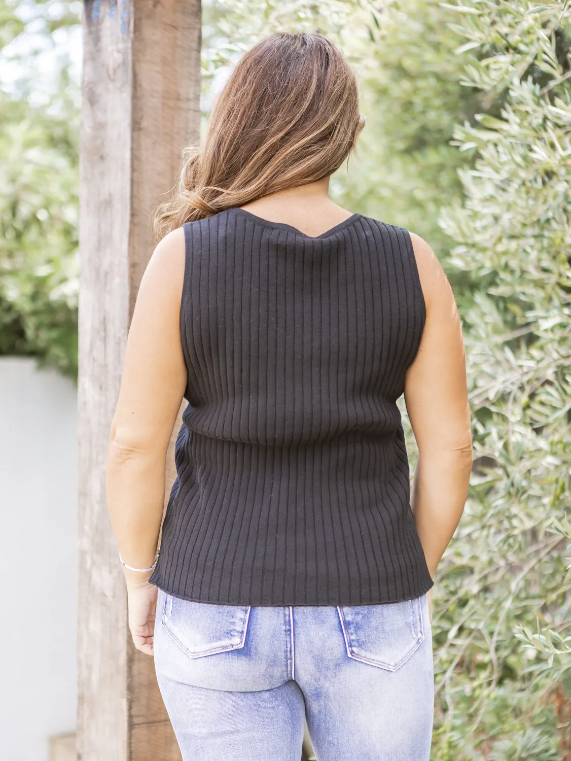 Keilani Knit Tank - Black