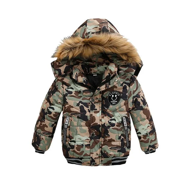 Kid’s Classic Fashion Hooded Winter Parka