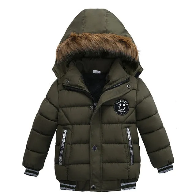 Kid’s Classic Fashion Hooded Winter Parka