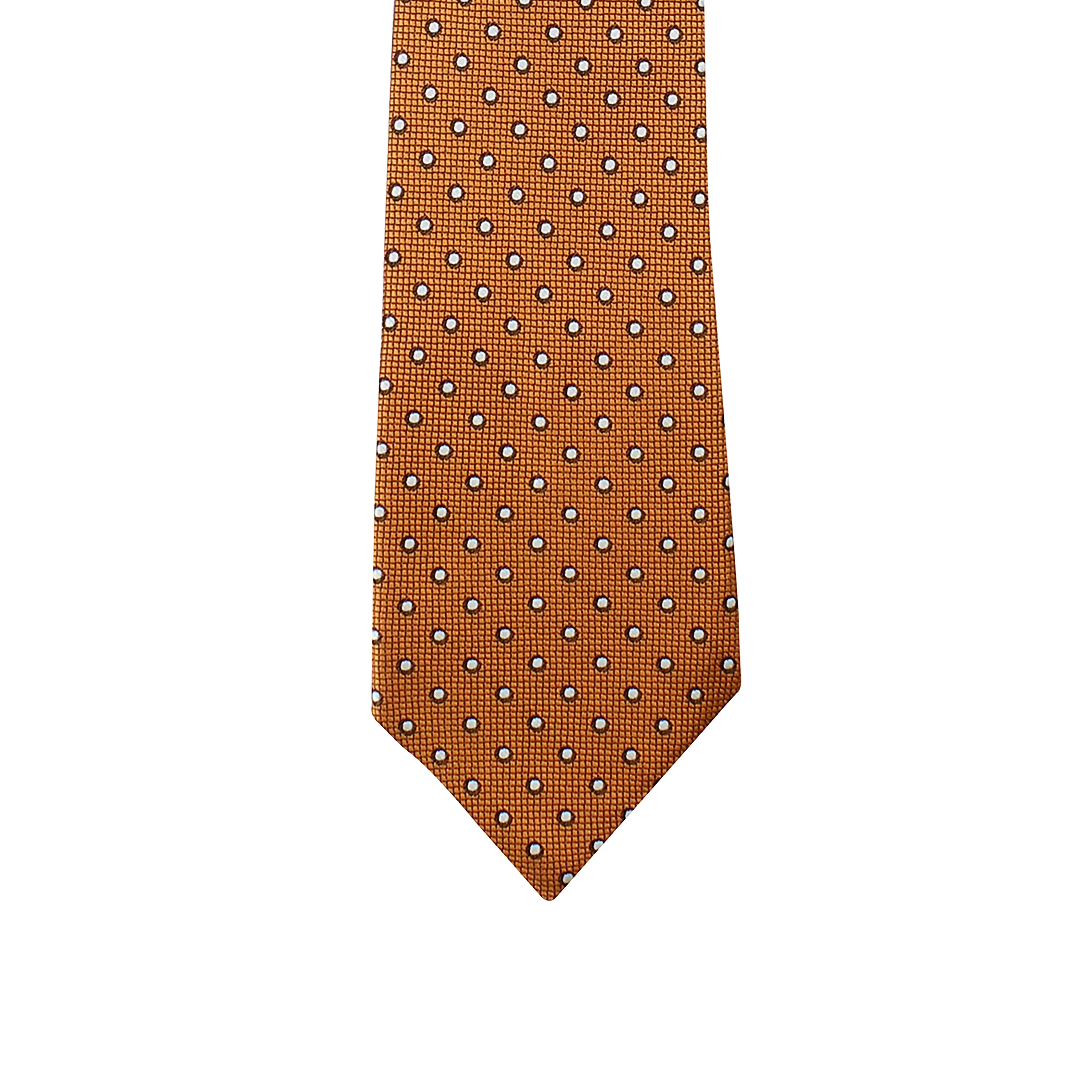 Kovove Elegant Orange Polka Dot Necktie and Pocket Square Gift Box