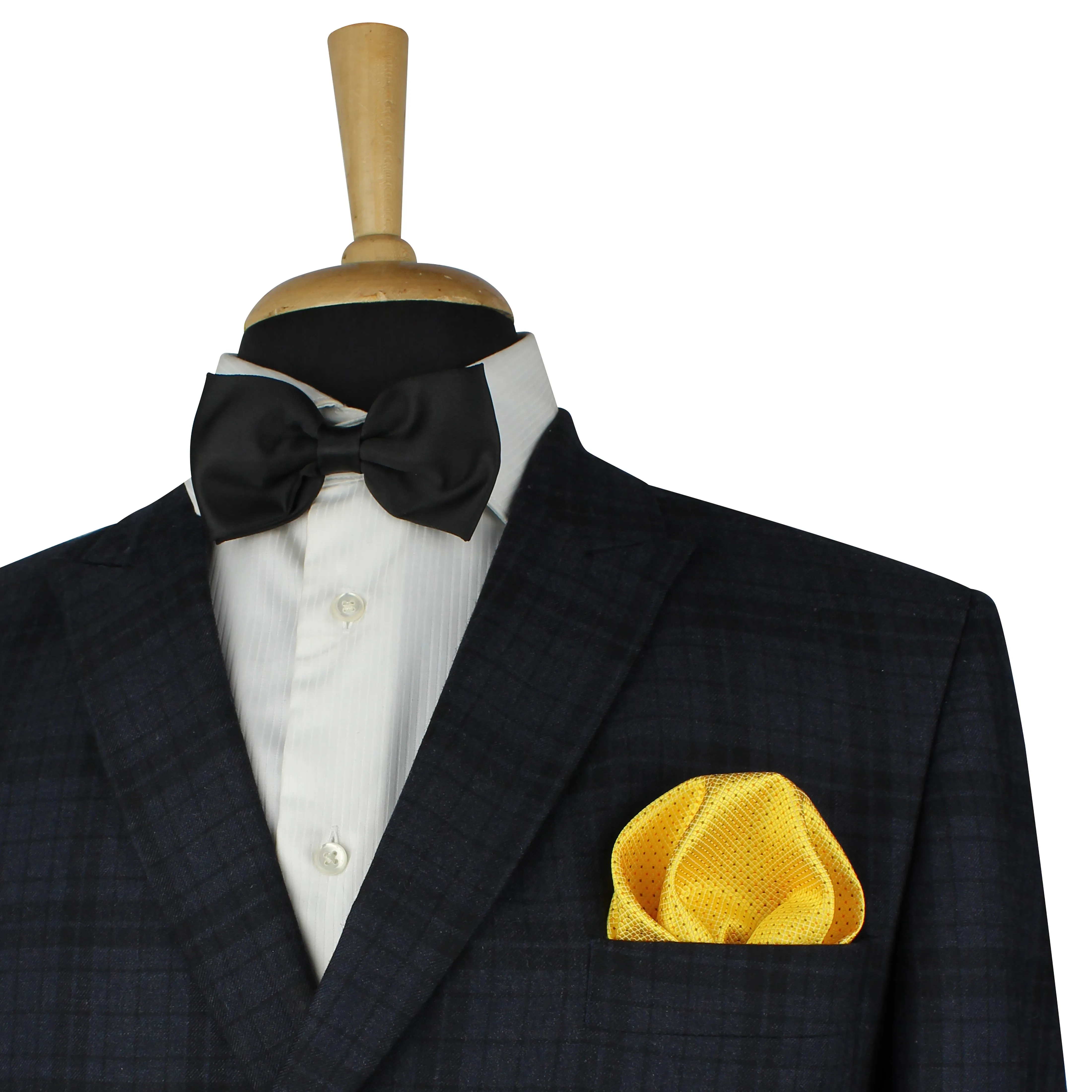 Kovove Yellow Polka Dot Necktie and Pocket Square Gift Box