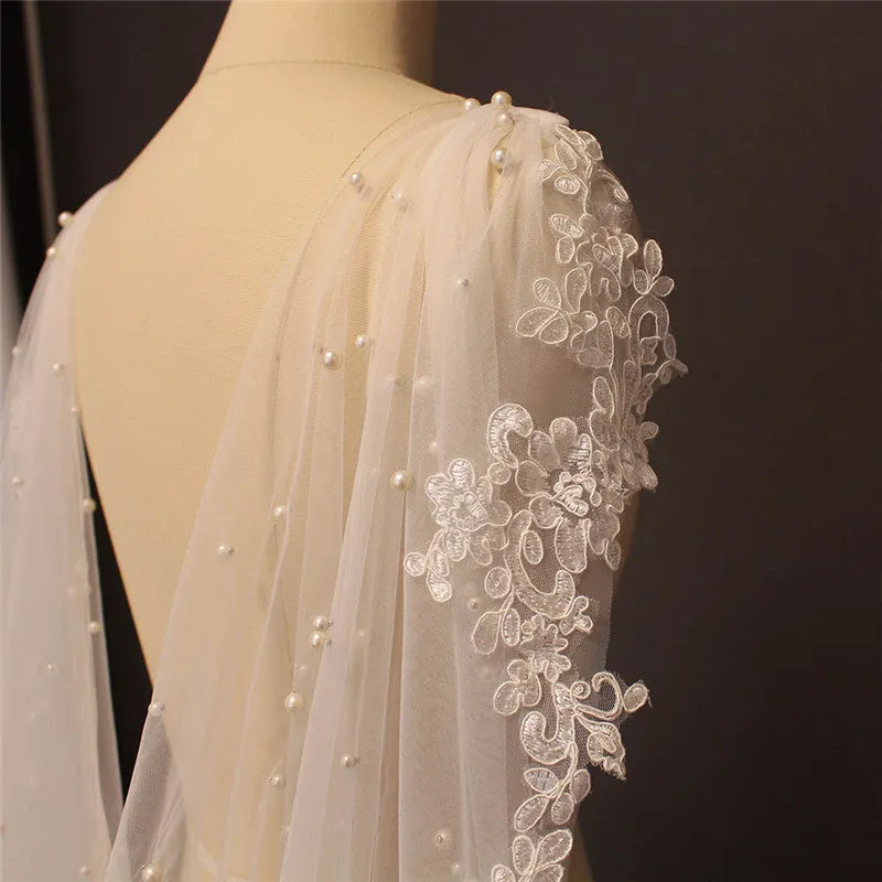 Lace Edged Wedding Shawl