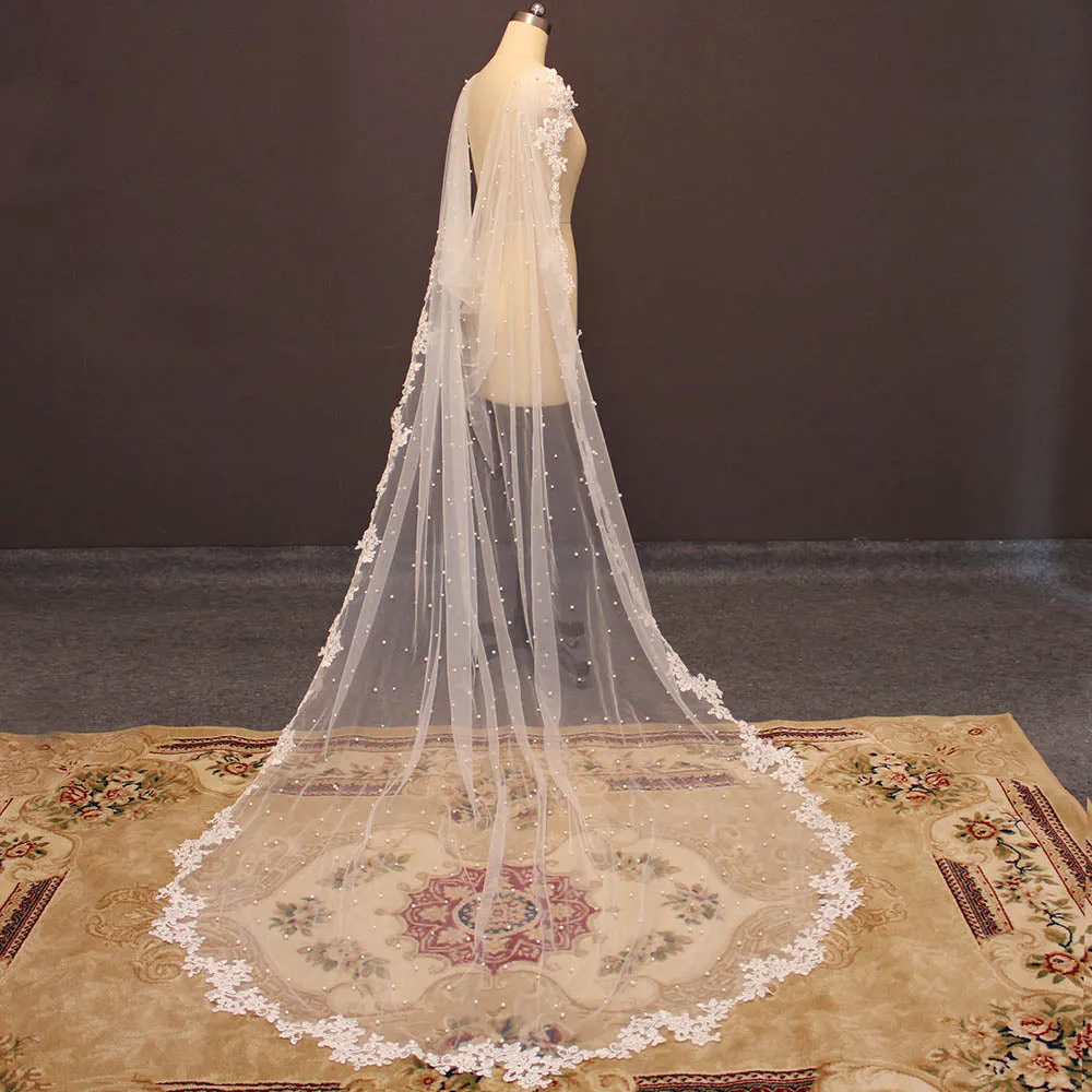 Lace Edged Wedding Shawl