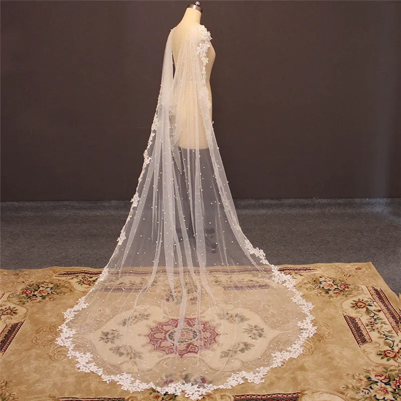 Lace Edged Wedding Shawl