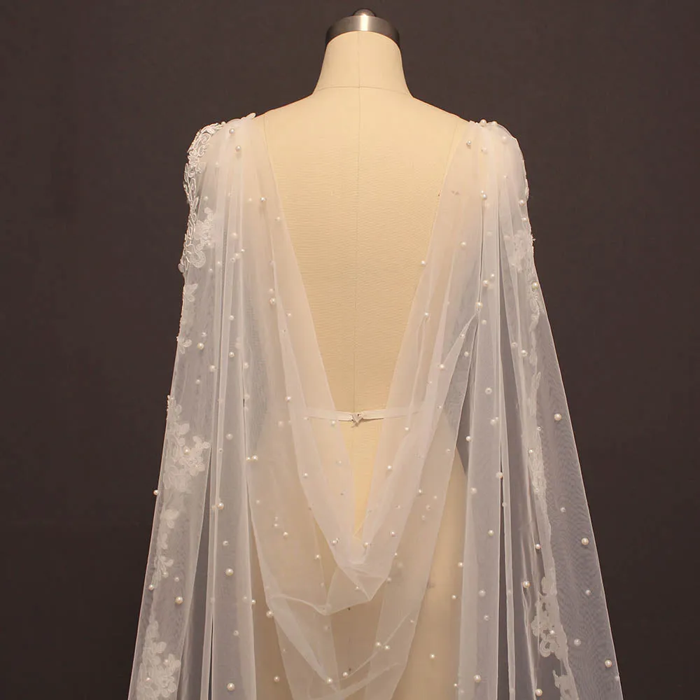 Lace Edged Wedding Shawl