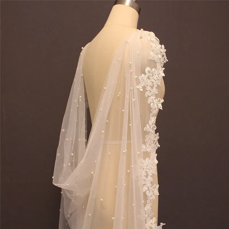 Lace Edged Wedding Shawl