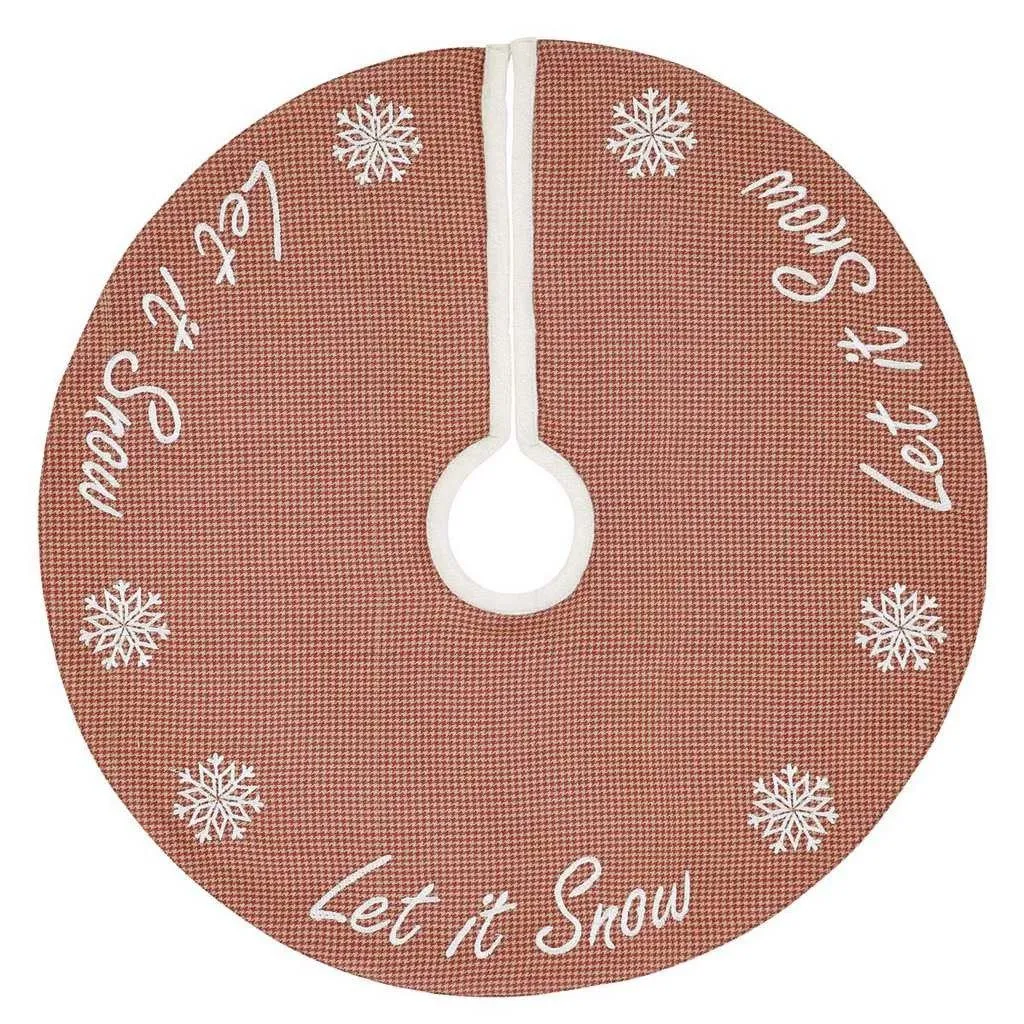 Let It Snow Mini Tree Skirt 21"