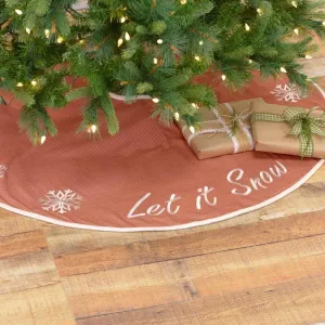 Let It Snow Mini Tree Skirt 21"