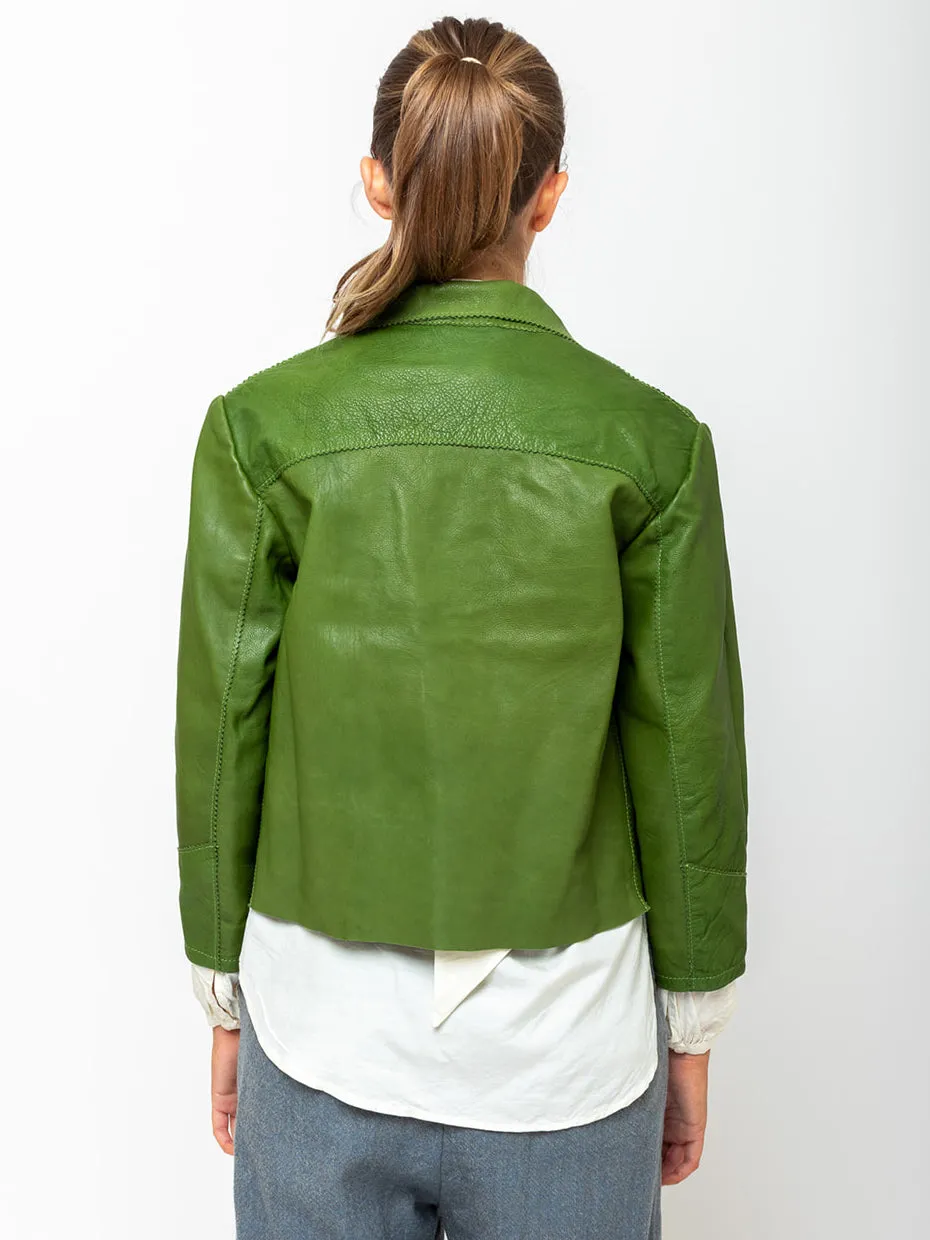 Little Leather Jacket - Sunny Green