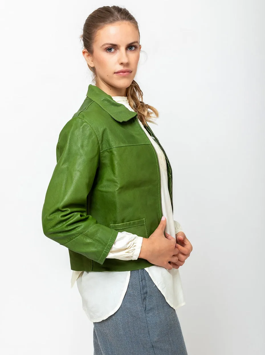 Little Leather Jacket - Sunny Green