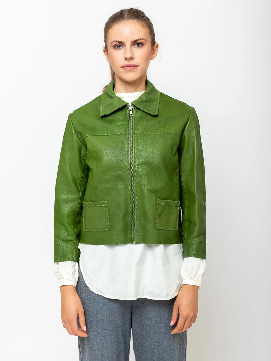 Little Leather Jacket - Sunny Green