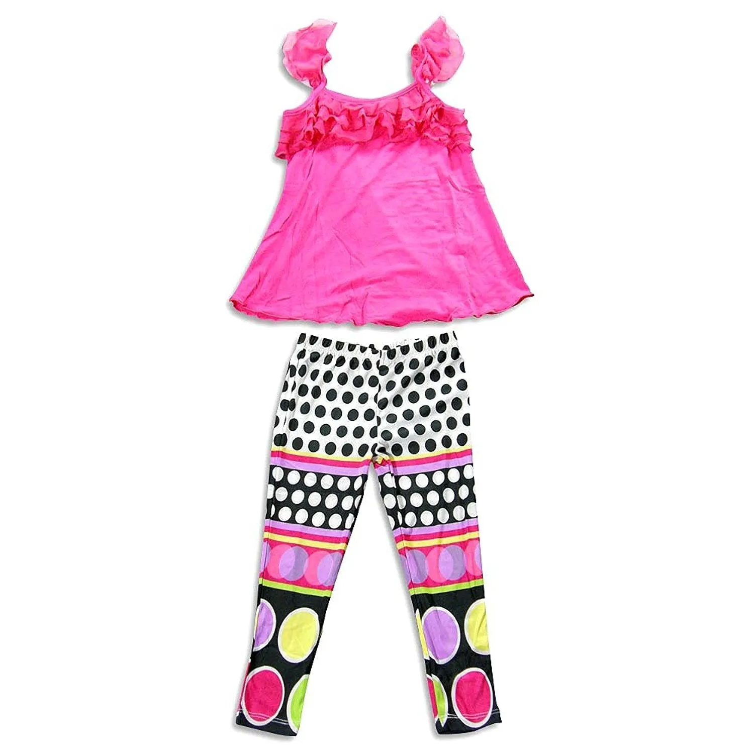 Me Me Me by Lipstik - Little Girls Sleeveless Pant Set