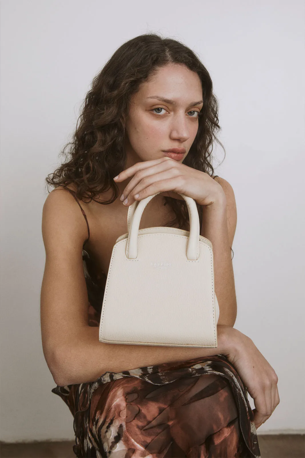 Off White Leather Mini Bag Margot