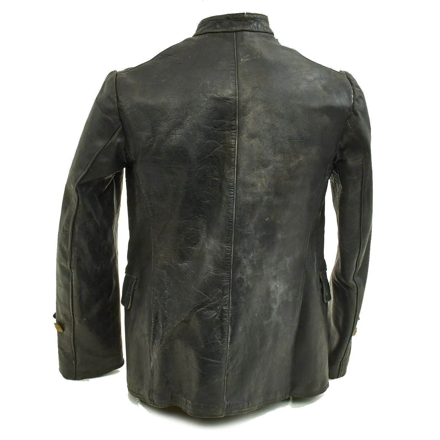 Original German Kriegsmarine U-Boat Engine Room Mechanic Leather Jacket - Circa 1941