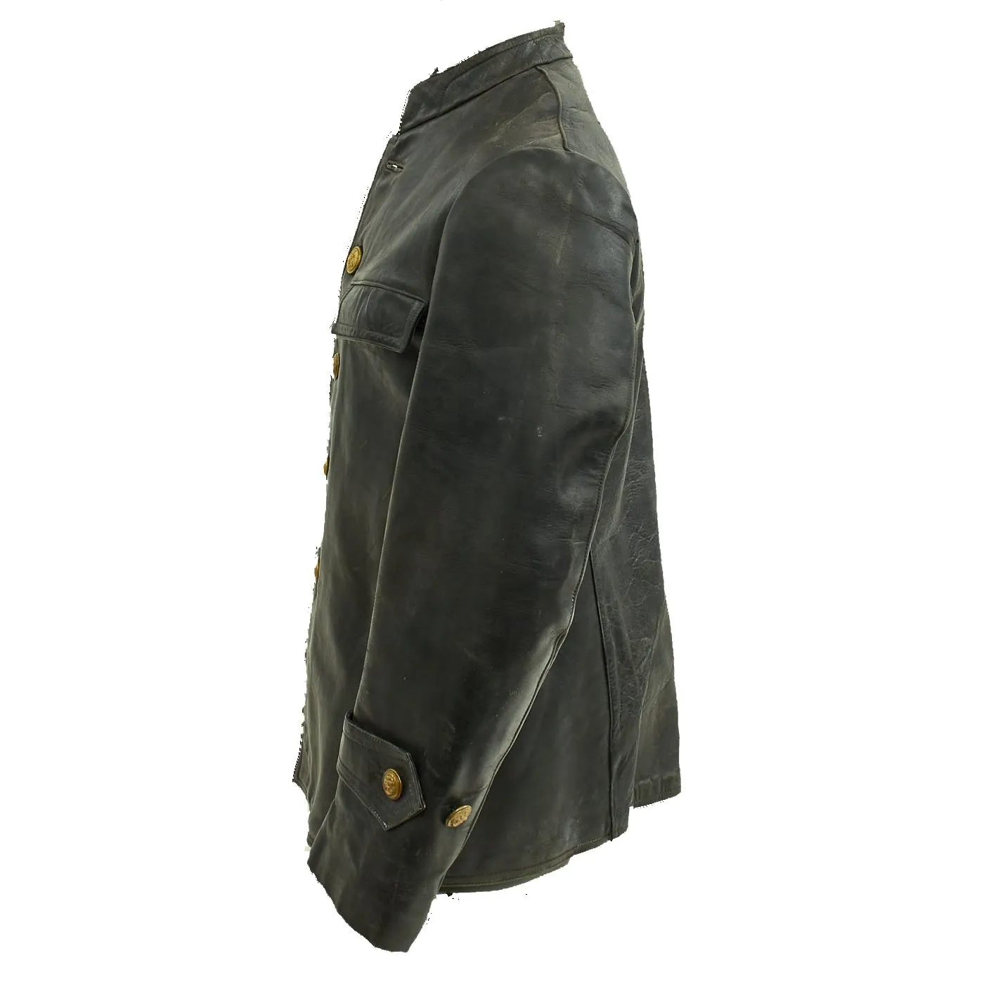 Original German Kriegsmarine U-Boat Engine Room Mechanic Leather Jacket - Circa 1941