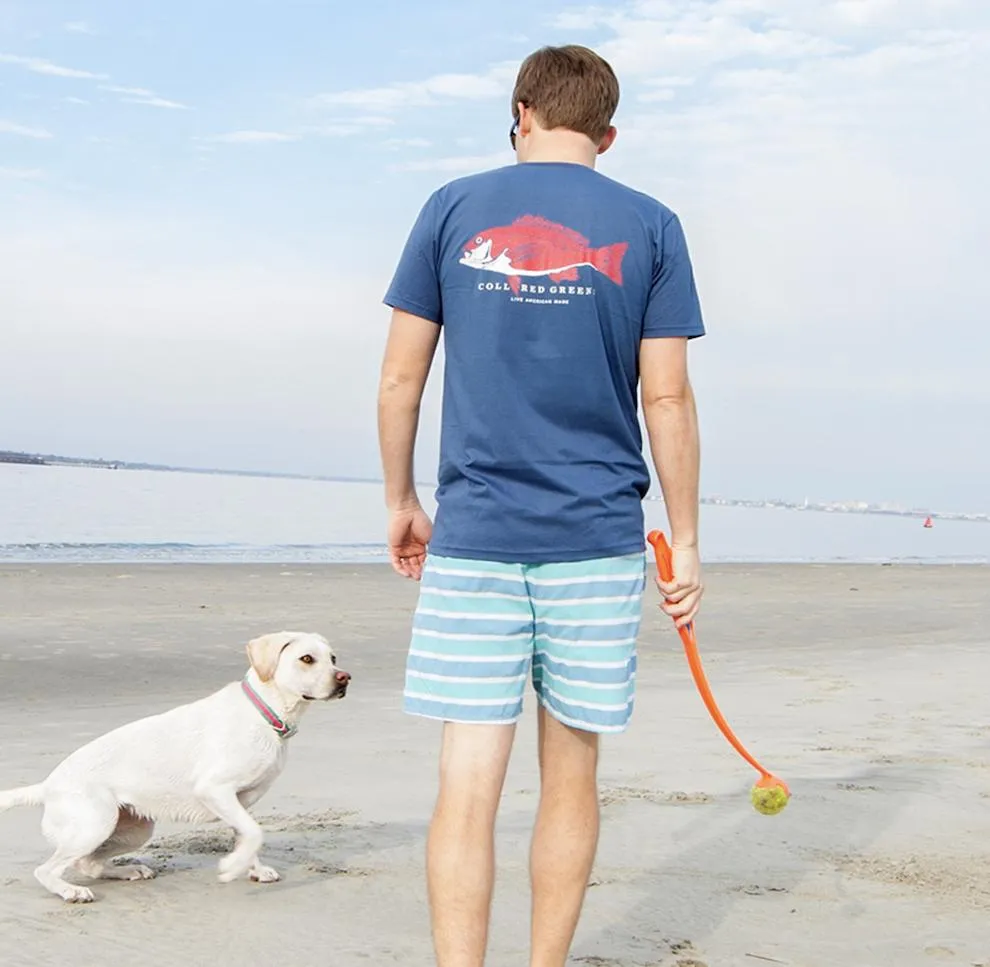 Outboard: Short Sleeve T-Shirt - Navy/Blue