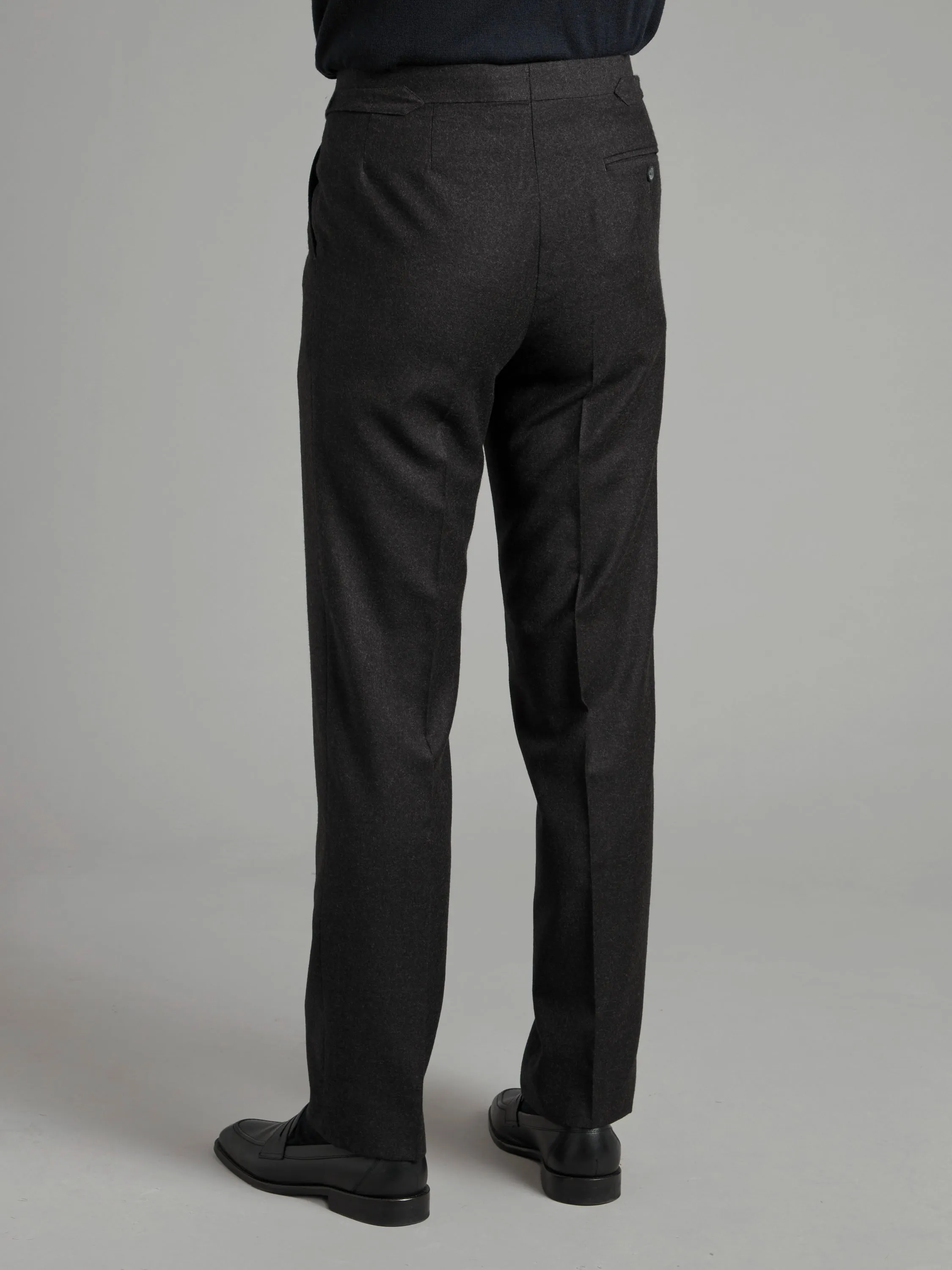 Pleated Pants - Grey Flannel