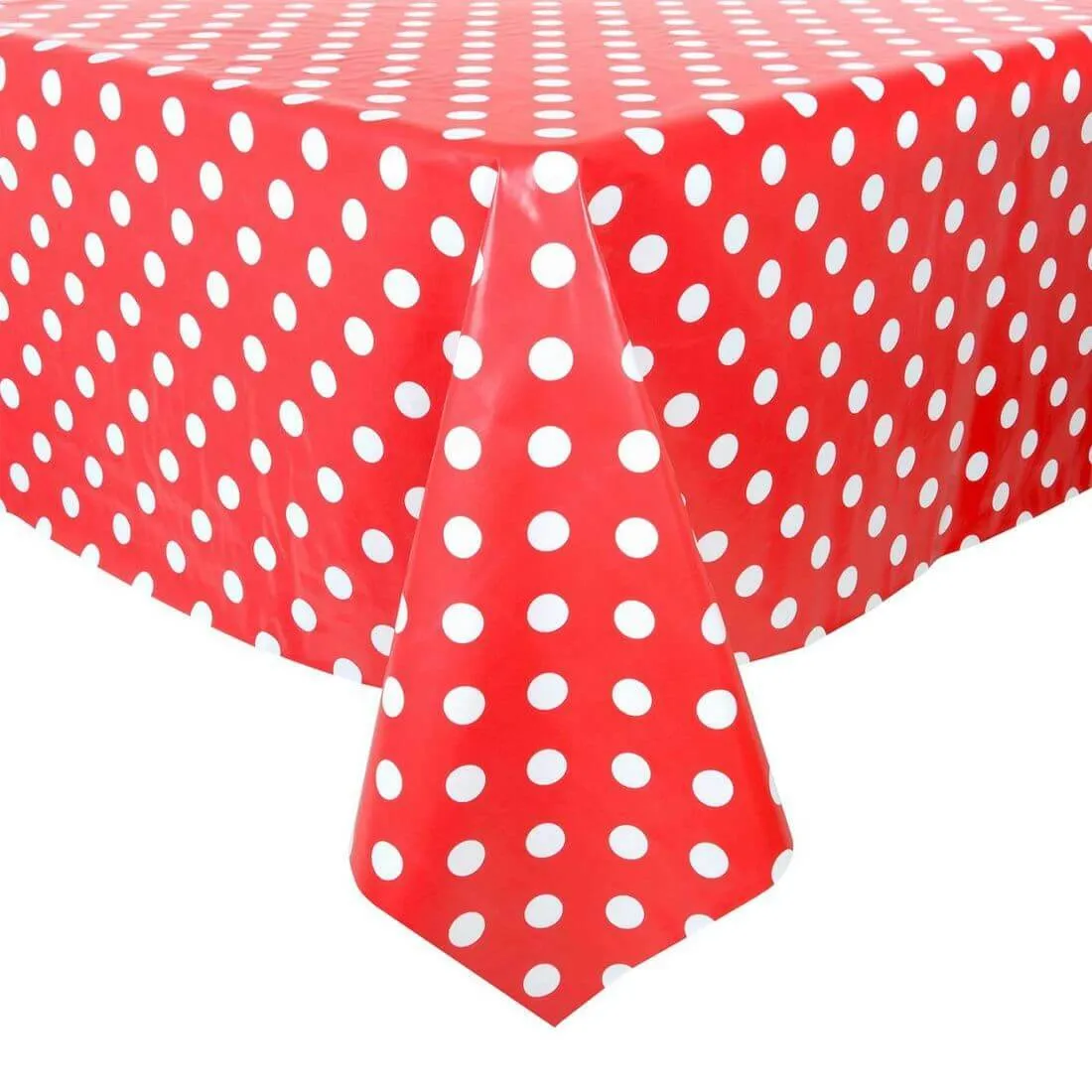 Polka Dot Large Tablecloth Wipe Clean PVC Vinyl Table Cover