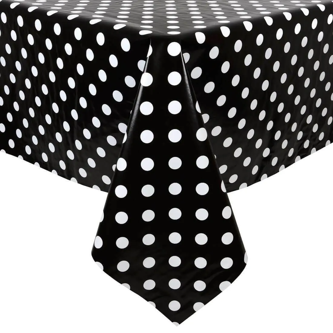 Polka Dot Large Tablecloth Wipe Clean PVC Vinyl Table Cover