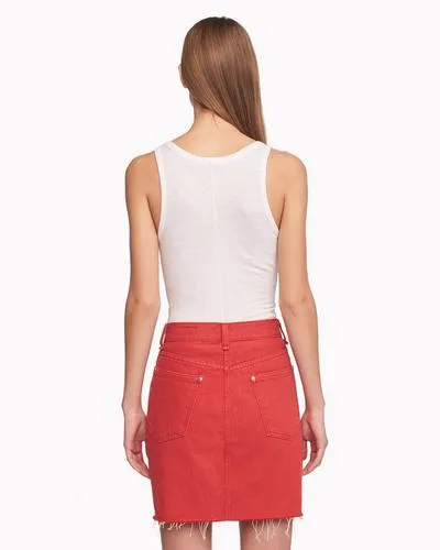 Rag & Bone- Moss Skirt in Bull Red