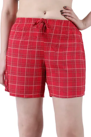 Red Checked Shorts