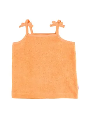 Ruffle Butts-Melon Terry Knit Tie Tank