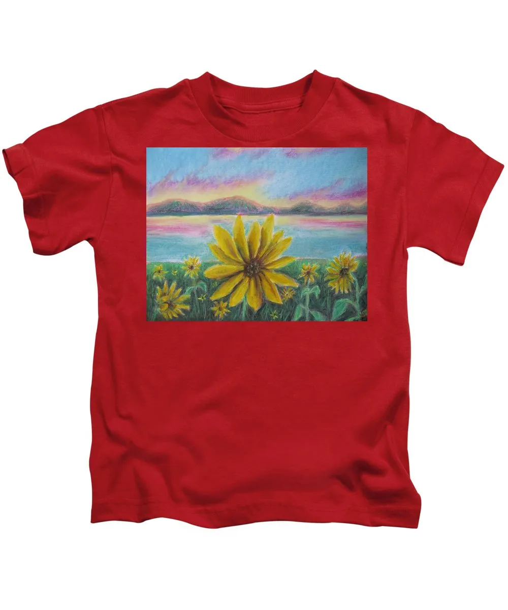 Setting Sunflower - Kids T-Shirt