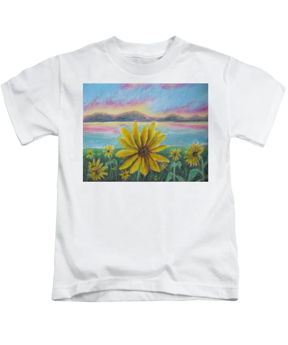 Setting Sunflower - Kids T-Shirt