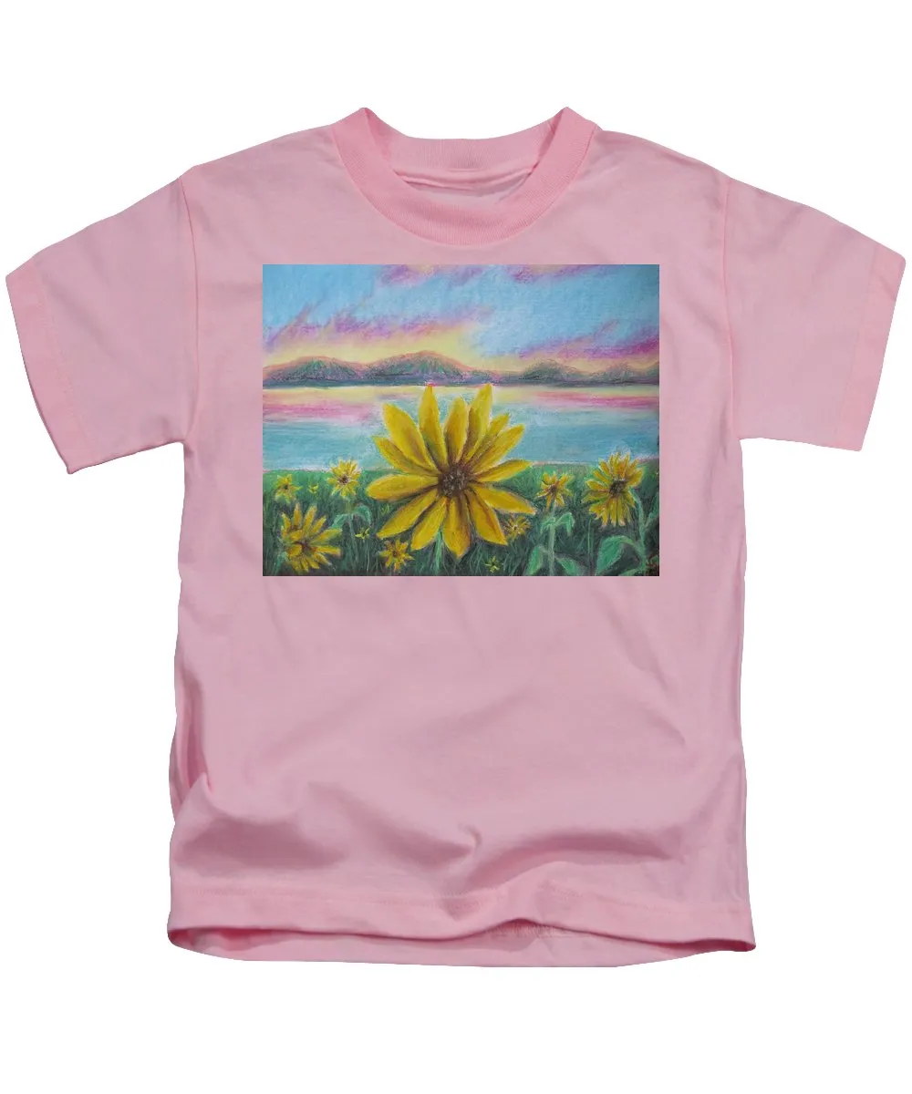 Setting Sunflower - Kids T-Shirt